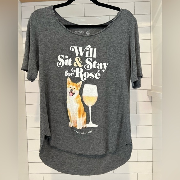 Puppies Make Me Happy T-Shirt. One Size. Measures L-XL. - Picture 8 of 10